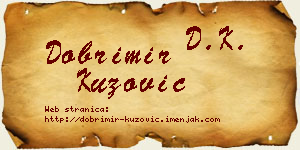 Dobrimir Kuzović vizit kartica